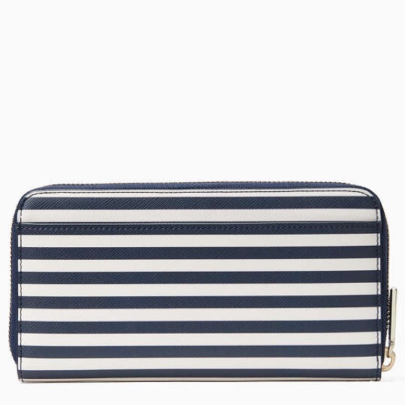 NWT-Kate Spade-SET-Bing Cherry🍒Large Striped Bifold Wallet & Cherry🍒Charm-$328 - Picture 9 of 16